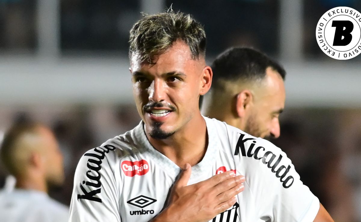 Gabriel Menino cresce no Santos e já supera desempenho de 2025 no Atlético-MG