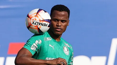 Arias durante treinamento no Palmeiras –
Foto: Cesar Greco/Palmeiras/by Canon