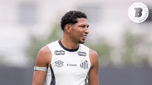 Rony jogador do Santos durante treinamento na Vila Belmiro