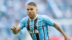 Gustavo Cuellar jogador do Grêmio durante partida contra o Mirassol no estadio Arena do Gremio pelo campeonato Brasileiro A 2025.