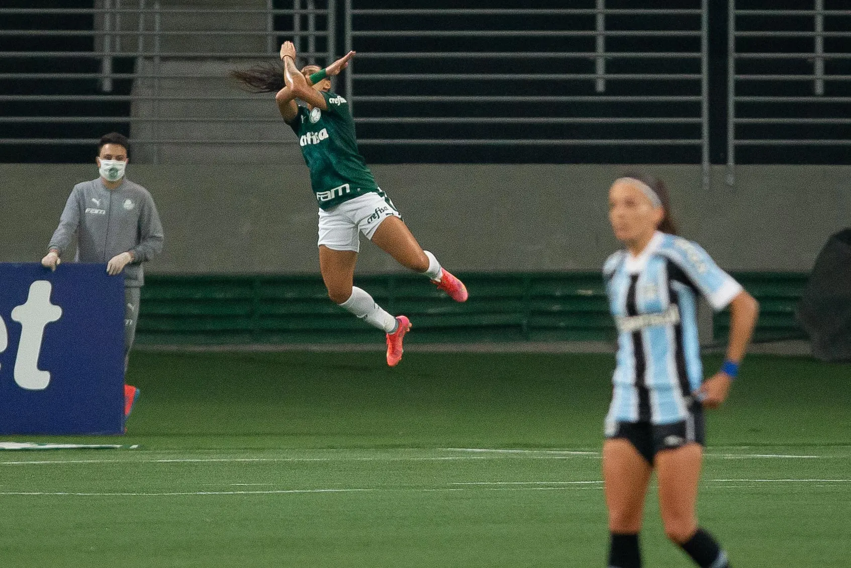 Palmeiras encara o Grêmio. Foto: Rebeca Reis/AGIF