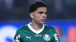 Bruno Rodrigues jogador do Palmeiras durante partida contra o Juventude no estadio Arena Allianz Parque pelo campeonato Brasileiro A 2025. Foto: Ettore Chiereguini/AGIF