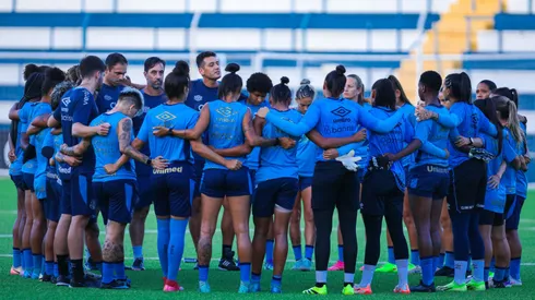 Mosqueteiras miram duelo do final de semana. Foto: Caroline Martins/Grêmio FBPA