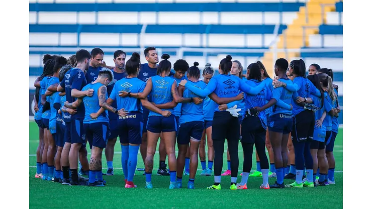 Mosqueteiras miram duelo do final de semana. Foto: Caroline Martins/Grêmio FBPA