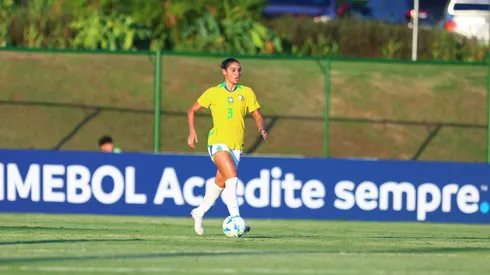 Sofia com a Seleção. Foto: Staff Images/CBF