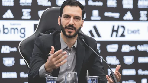 Pedro Daniel, CEO do Atlético, expôs o objetivo do Galo para os próximos cinco anos – Fotos: Pedro Souza / Atlético