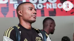 De La Cruz jogador do Flamengo durante viagem com a delegação