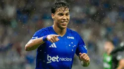 MG - BELO HORIZONTE - 08/02/2026 - MINEIRO 2026, CRUZEIRO X AMERICA-MG - Kaio Jorge jogador do Cruzeiro comemora seu gol durante partida contra o America-MG no estadio Mineirao pelo campeonato Mineiro 2026. Foto: Fernando Moreno/AGIF