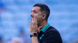 RS - PORTO ALEGRE - 31/01/2026 - GAUCHO 2026, GREMIO X JUVENTUDE - Mauricio Barbieri tecnico do Juventude durante partida contra o Gremio no estadio Arena do Gremio pelo campeonato Gaucho 2026. Foto: