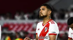 Paulo Díaz em campo com a camisa do River Plate.