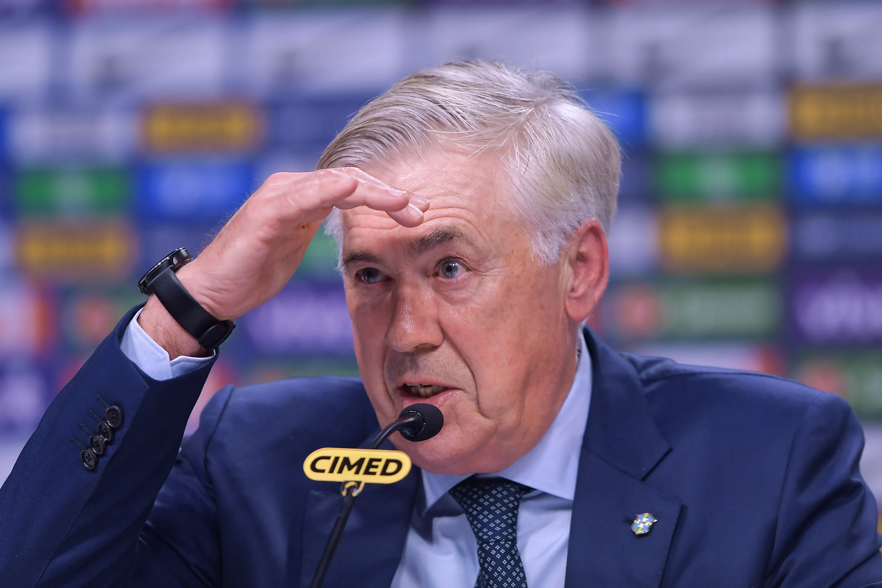 RJ – RIO DE JANEIRO – 25/08/2025 – CONVOCACAO SELECAO BRASILEIRA – RJ – RIO DE JANEIRO – 25/08/2025 – CONVOCACAO SELECAO BRASILEIRA – Carlo Ancelotti tecnico da Selecao Brasileira durante convocacao para as Eliminatorias da Copa do Mundo de 2026, evento realizado na CBF (Confederacao Brasileira de Futebol) no Rio de Janeiro, nesta segunda (25). Foto: Thiago Ribeiro/AGIF