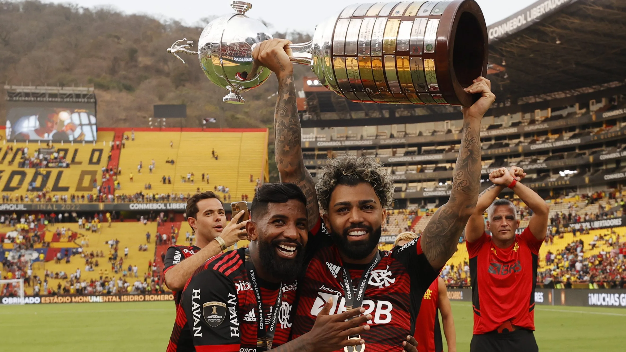 Rodinei e Gabigol. (Photo by Buda Mendes/Getty Images)