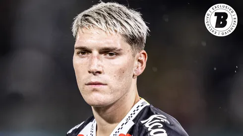 Benjamín Rollheiser jogador do Santos durante partida pelo clube