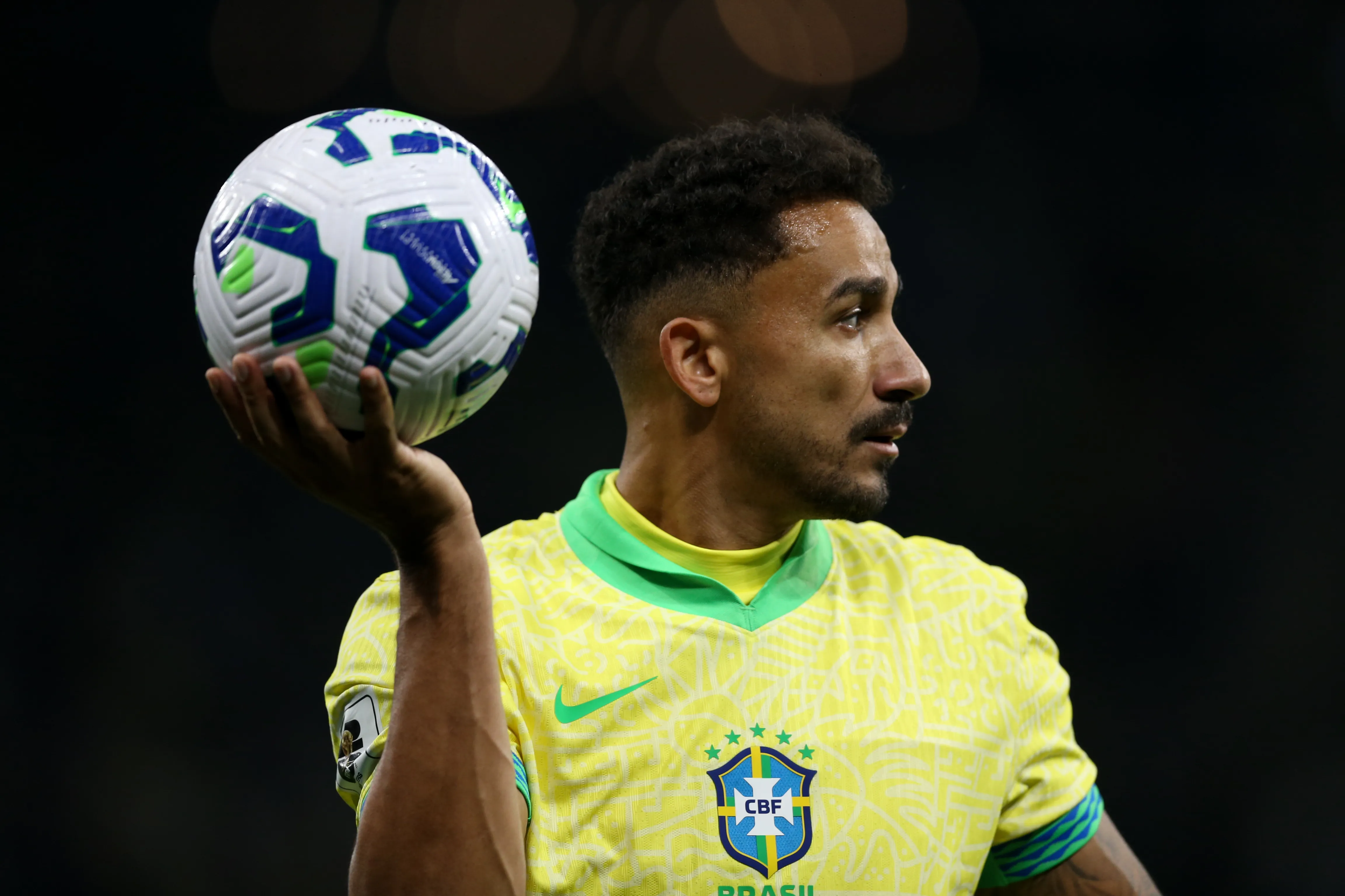 SP – SAO PAULO – 10/06/2025 – ELIMINATORIAS COPA DO MUNDO 2026, SELECAO BRASILEIRA X PARAGUAI – Danilo jogador da Selecao Brasileira durante a partida entre Brasil e Paraguai na Neo Quimica Arena em Sao Paulo (SP), pelas Eliminatorias da Copa do Mundo 2026. Foto: Marlon Costa/AGIF