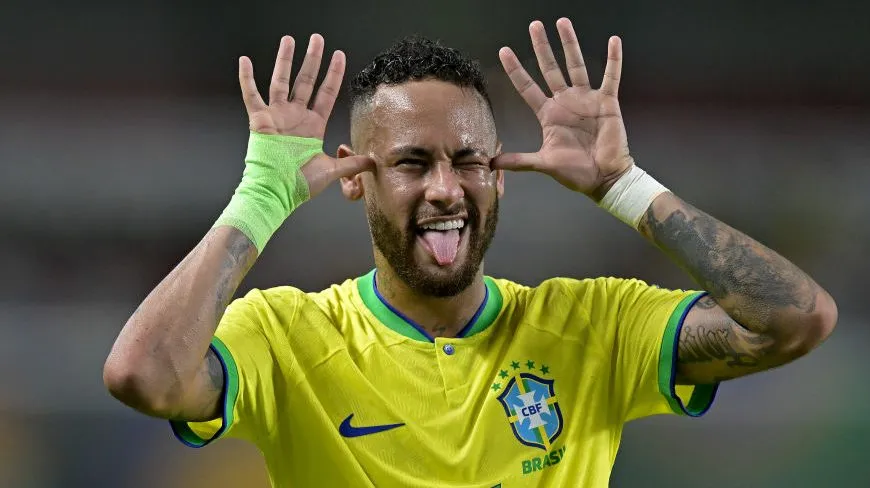 Neymar pelo Brasil. Foto: Pedro Vilela/Getty Images
