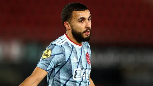 Zakaria Labyad of Ajax celebrates scoring his teams first goal of the game during the KNVB Beker or Dutch Cup match between AZ Alkmaar and AFC Ajax at AFAS-Stadium on January 20, 2021 in Alkmaar, Netherlands. (Photo by Dean Mouhtaropoulos/Getty Images)
