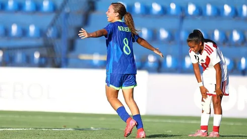 Nogueira com a Seleção. Foto: Reprodução/CONMEBOL