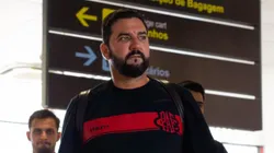 Danilo durante embarque do Pouso Alegre