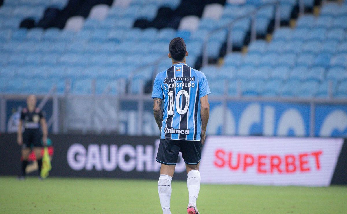 Grêmio quer definir saída de Cristaldo até a próxima semana e mantém clube interessado sob sigilo