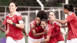 Débora anotou dois gols pelo Internacional - Foto: Ta Santanna/América-MG
