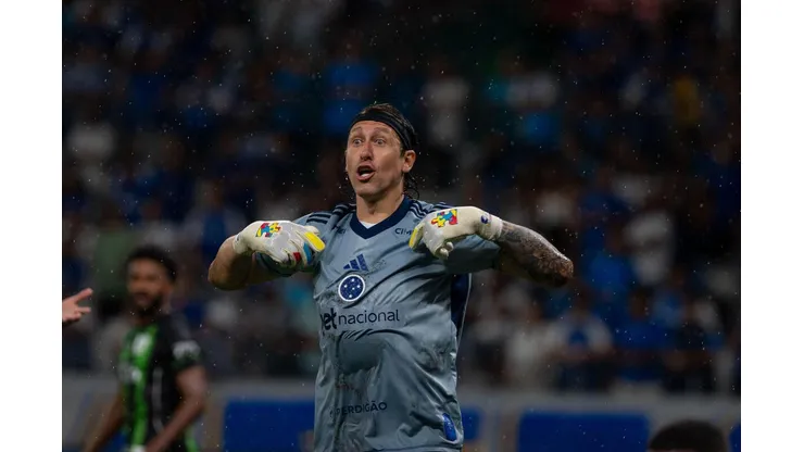 Cássio (Cruzeiro) durante jogo contra o América-MG, no dia 08.02.2026. Foto: Alessandra Torres/AGIF