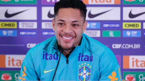 Vitor Roque comentou sobre a Copa do Mundo. Foto: Rafael Ribeiro/CBF