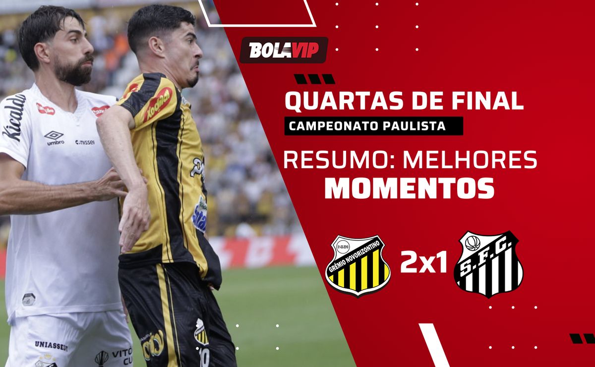 Novorizontino x Santos AO VIVO – 2 x 1 – Léo Naldi marca no fim pelo Paulistão