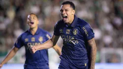 Viery jogador do Grêmio comemora seu gol durante partida contra o Juventude. Foto: Maxi Franzoi/AGIF