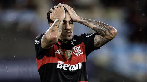 Pedro jogador do Flamengo durante partida contra o Madureira no estádio Maracanã. Foto: Andre Mourao/AGIF