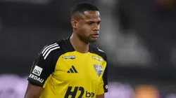 Junior Santos jogador do Atletico-MG durante aquecimento antes da partida contra o Botafogo no estadio Engenhao pelo campeonato Brasileiro A 2025.