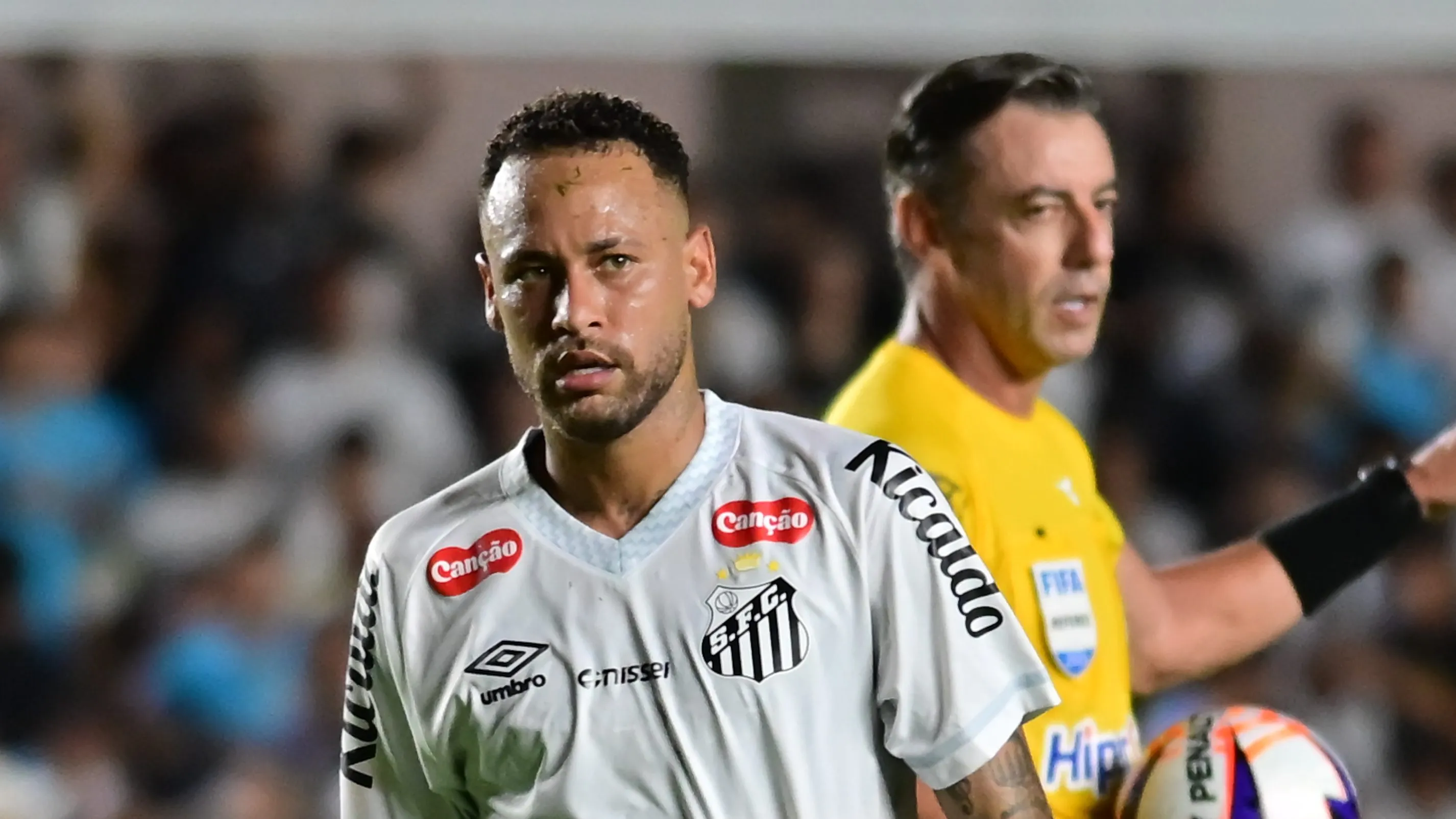 Neymar no Santos. Foto: Jota Erre/AGIF