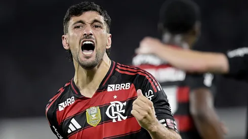 Arrascaeta fez história no Flamengo ao marcar 100 gols pelo clube – Foto: Alexandre Loureiro/AGIF