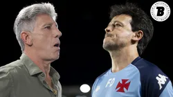 Renato Gaúcho e Fernando Diniz. Fotos: Thiago Ribeiro e Jorge Rodrigues - AGIF