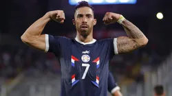 Ávalos pela Seleção Paraguaia. (Photo by Marcelo Hernandez/Getty Images)