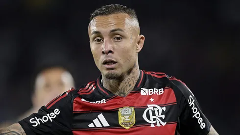 Everton Cebolinha jogador do Flamengo durante partida contra o Fluminense. Foto: Alexandre Loureiro/AGIF