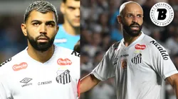 Gabigol e Thaciano travam disputa no ataque pela titularidade - Fotos: Mauricio De Souza/AGIF e Jota Erre/AGIF