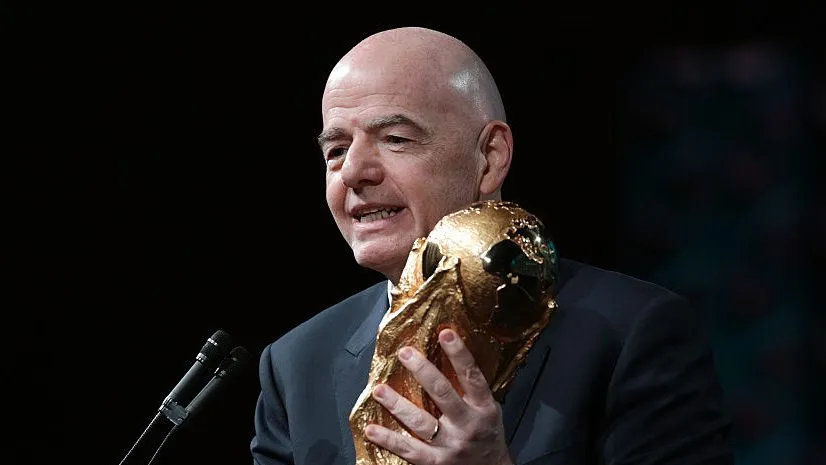 Presidente da Fifa, Gianni Infantino. Foto: Alex Wong/Getty Images