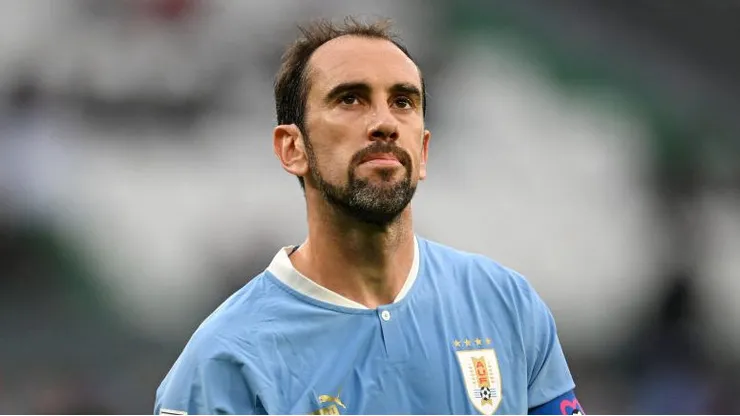 Godin pelo Uruguai. Foto: Clive Mason/Getty Images