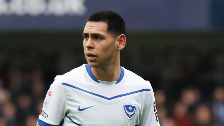 Gustavo Caballero, atacante do Santos emprestado ao Portsmouth, da Inglaterra - Foto: Sally Rawlins/Getty Images