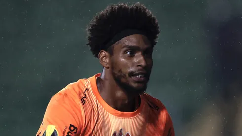 Hugo Souza goleiro do Corinthians durante partida contra o Portuguesa Paulista no estadio Caninde pelo campeonato Paulista 2026. Foto: Marcello Zambrana/AGIF