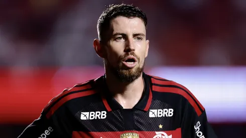 Jorginho jogador do Flamengo durante partida contra o Sao Paulo no estadio Morumbi pelo campeonato Brasileiro A 2026. Foto: Marcello Zambrana/AGIF