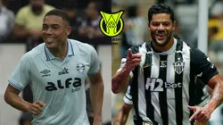 Carlos Vinicius x Hulk. Fotos: Anderson Romão/AGIF - Fernando Moreno/AGIF