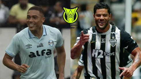 Carlos Vinicius x Hulk. Fotos: Anderson Romão/AGIF – Fernando Moreno/AGIF