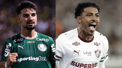 Flaco López e John Kenedy vão se enfrentar nesta quarta-feira (25) – Fotos: Fabio Giannelli/AGIF e Andre Mourao/AGIF