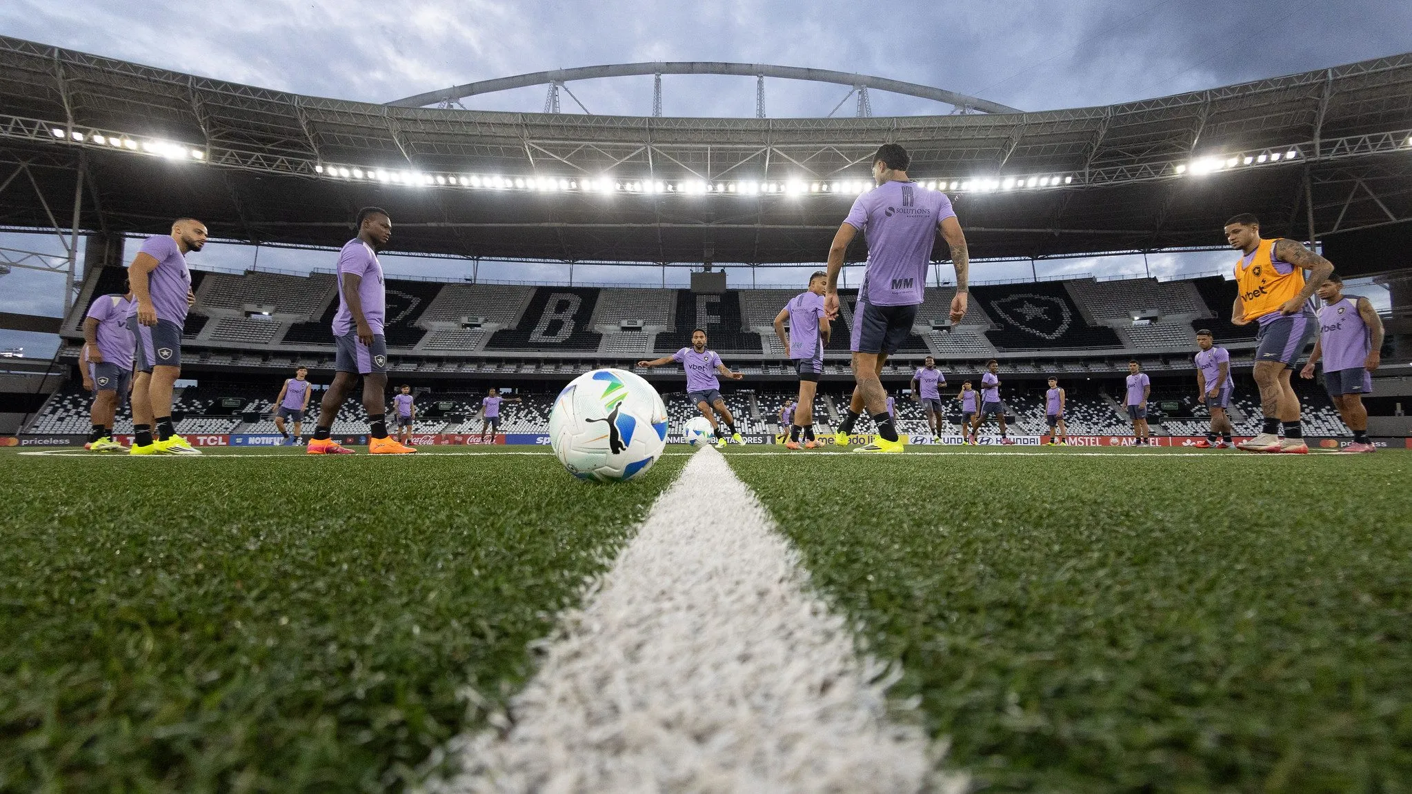 Elenco do Glorioso se prepara para encarar o Postosí pela Libertadores – Foto: Vitor Silva/Botafogo.