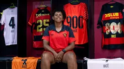 Jogadora Bicê. Foto: Igor Cysneiros/Sport