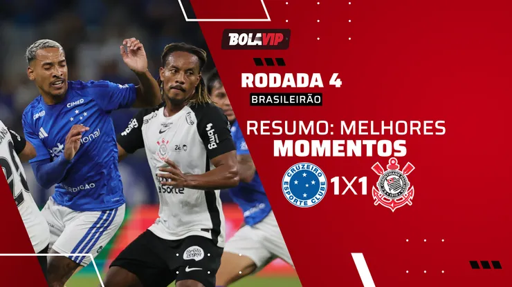 Cruzeiro 1 x 1 Corinthians. Foto: Gilson Lobo/AGIF