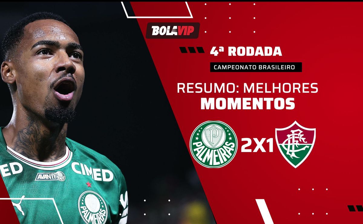 Palmeiras 2 x 1 Fluminense: confira o resumo completo da vitória alviverde pelo Brasileirão