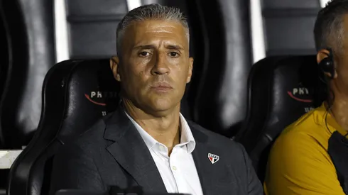 Hernan Crespo técnico do São Paulo durante partida válida pelo Brasileiro