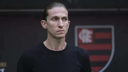 Filipe Luís, técnico do Flamengo. Foto: Mateus Bonomi/AGIF
